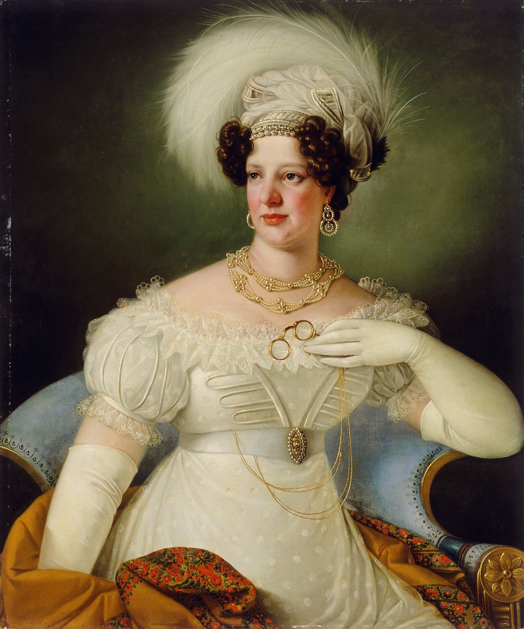 Portrét hraběnky Cecilie z Auerspergu od Giuseppe Tominz
