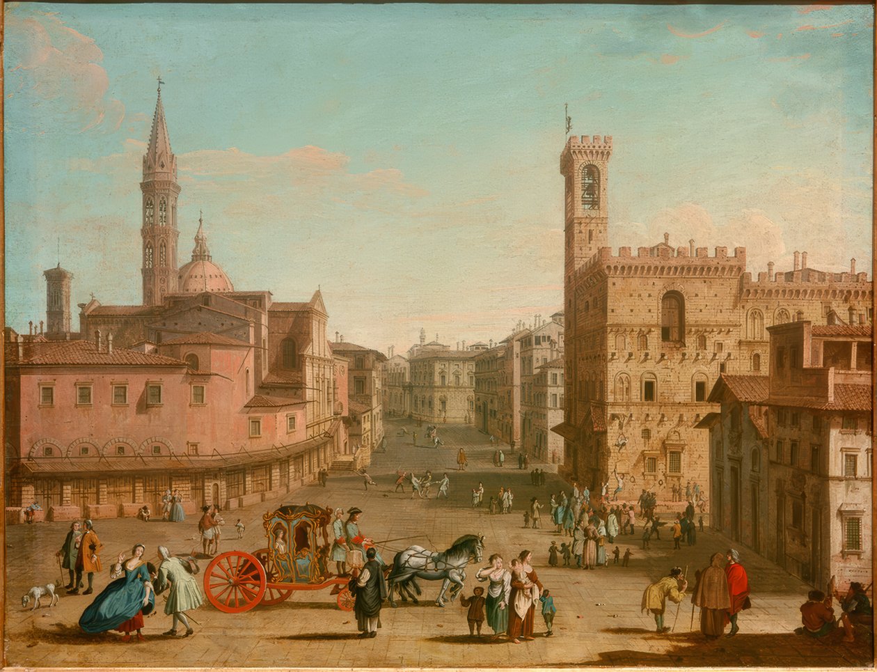 Die Piazza San Florence od Giuseppe Zocchi