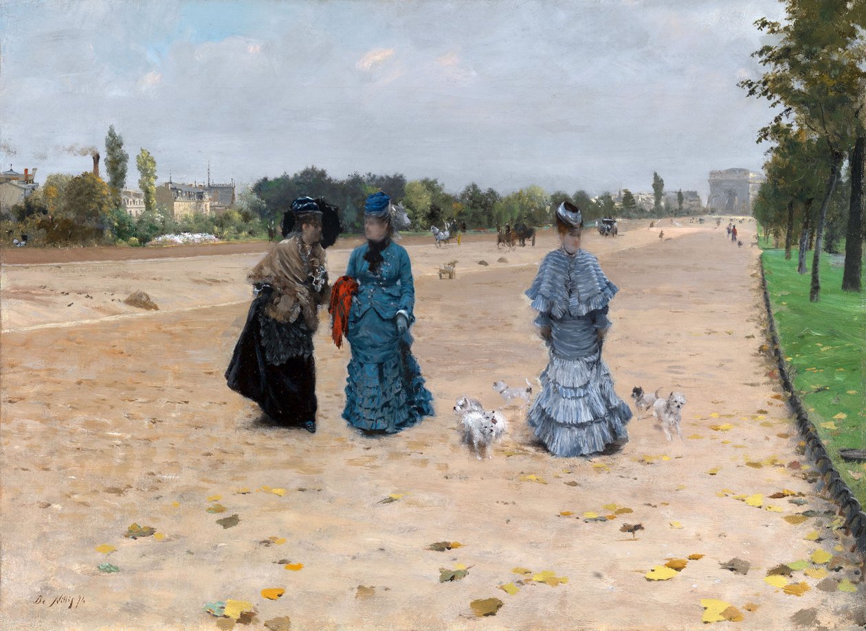 Avenue Bois de Boulogne od Giuseppe de Nittis