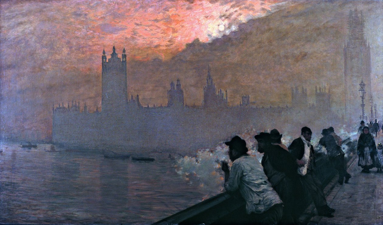Westminster od Giuseppe de Nittis