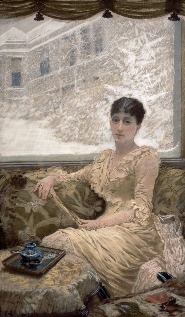 zimní den od Giuseppe de Nittis