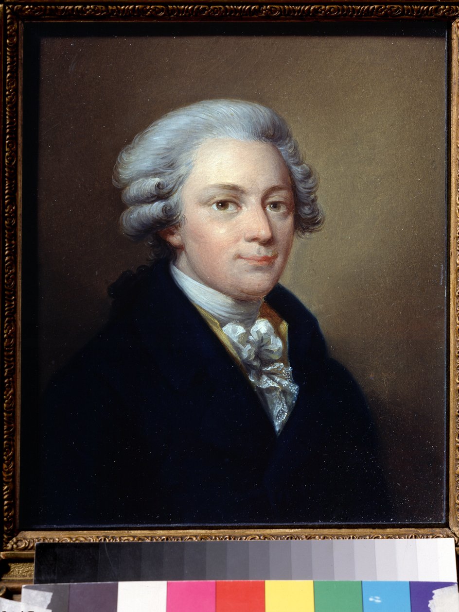 ""Portrét skladatele Wolfganga Amadea Mozarta (1756-1791)"" Obraz od Jozefa Grassiho (1757-1838) kolem roku 1783 Státní centrální muzeum hudby Glinka, Moskva od Giuseppe or Josef Grassi