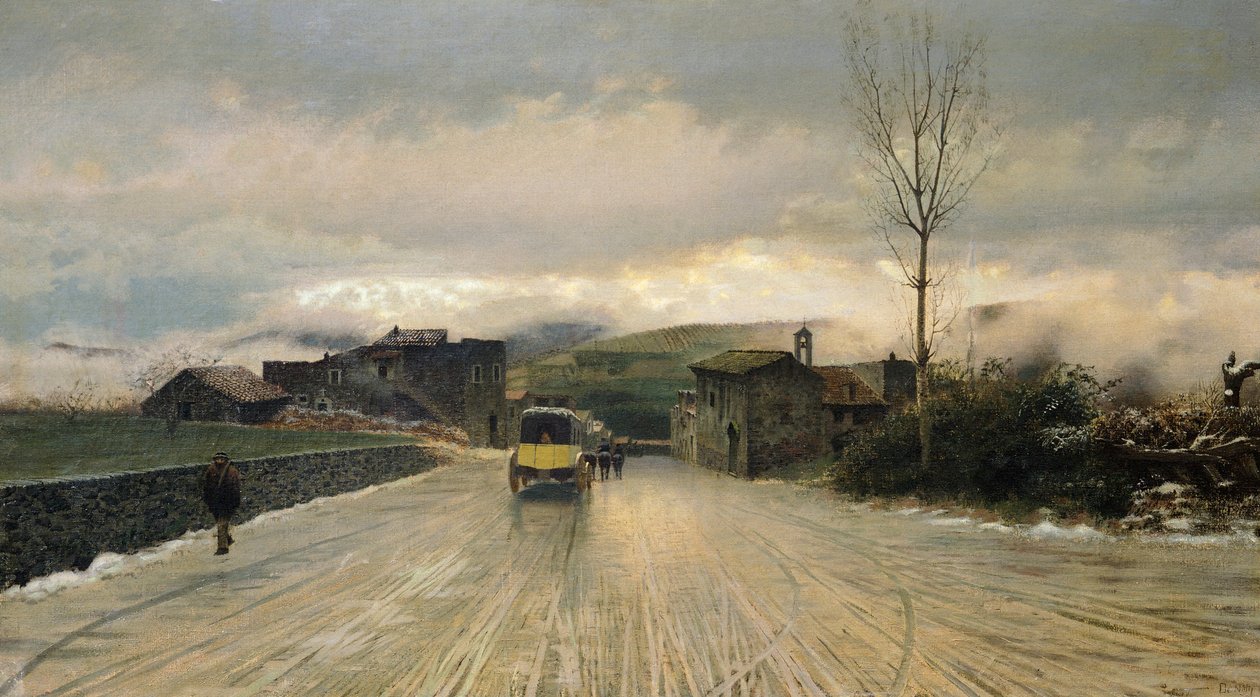 Přechod Apenin od Giuseppe or Joseph de Nittis