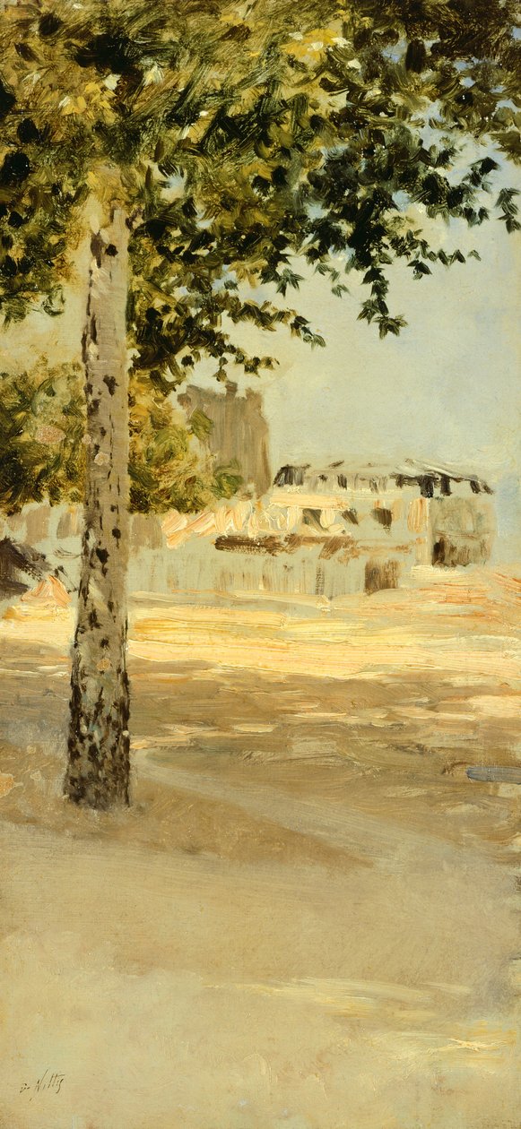 Poblíž Paříže, od Giuseppe de Nittis, olej na plátně od Giuseppe or Joseph de Nittis