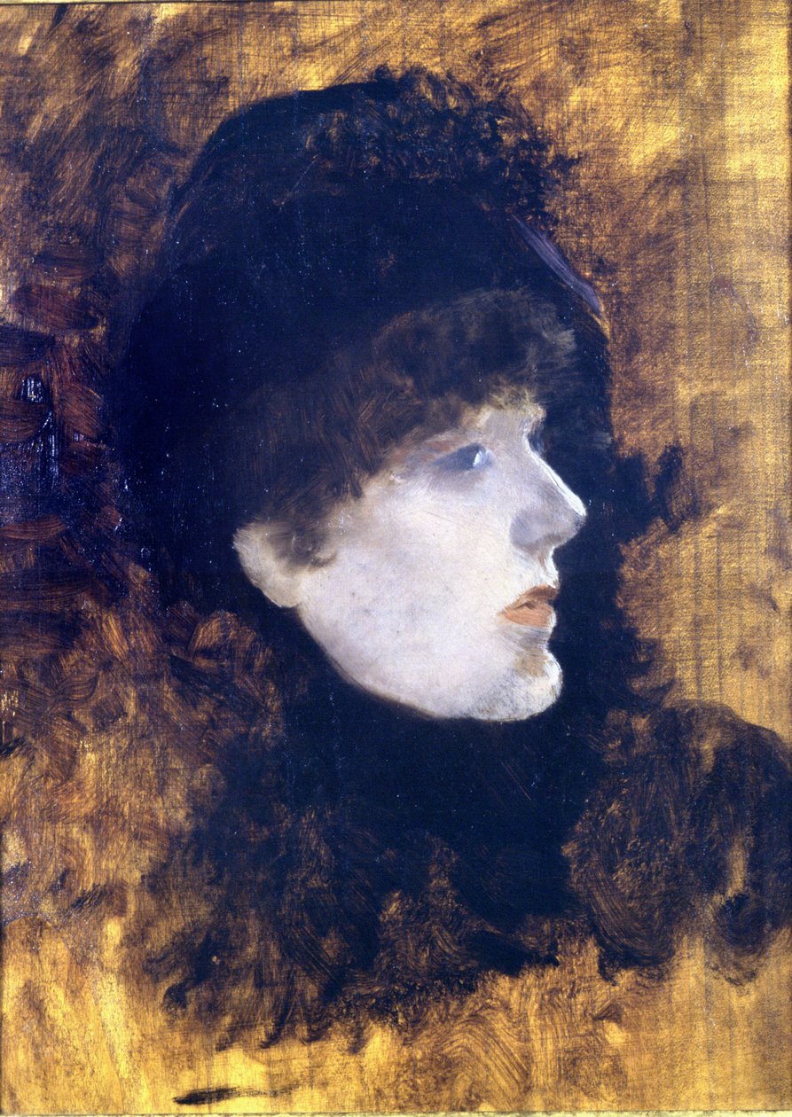 Portrét Henriette Rosine Bernard dite Sarah Bernhardt (1844-1923) - De Nittis od Giuseppe or Joseph de Nittis