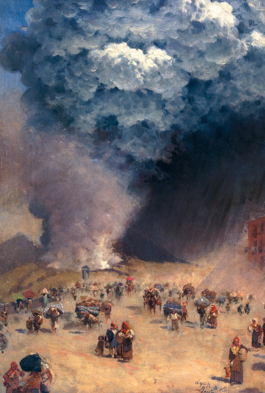 Déšť popela od Giuseppe or Joseph de Nittis
