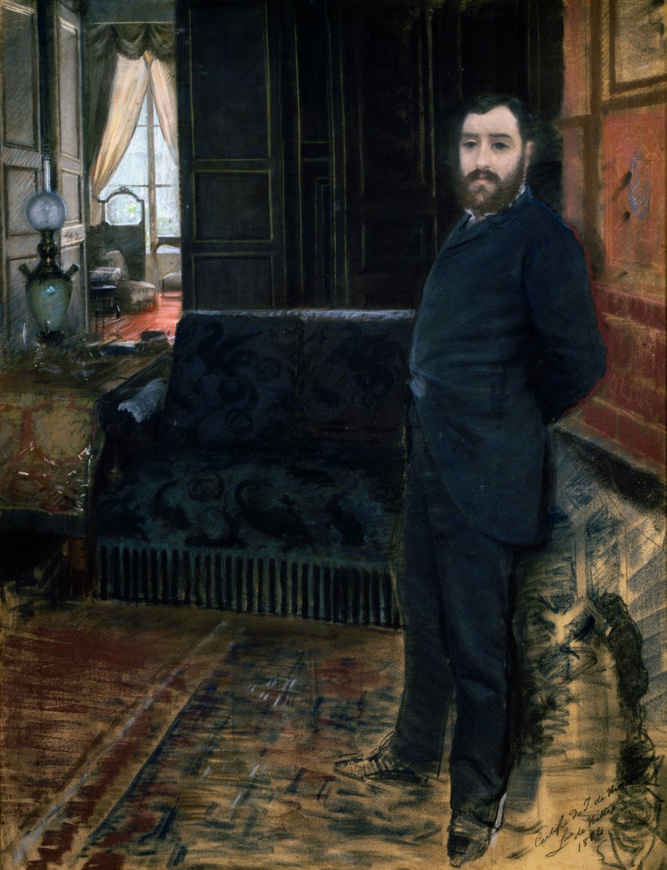 Autoportrét od Giuseppe or Joseph de Nittis
