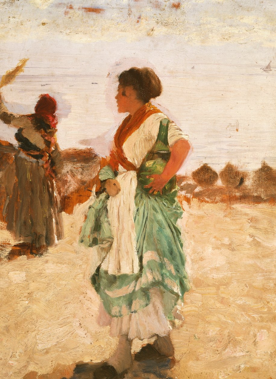 Čekání (olej na plátně) od Giuseppe or Joseph de Nittis