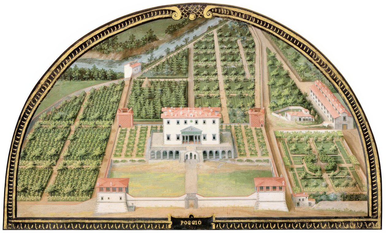 Medici Villa of Poggio a Caiano (bylina od Giusto Utens