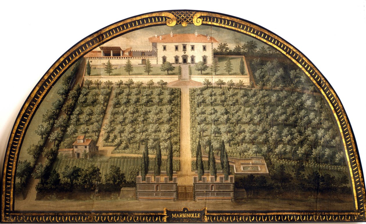 Villa di Marignolle od Giusto Utense (16. století). od Giusto Utens