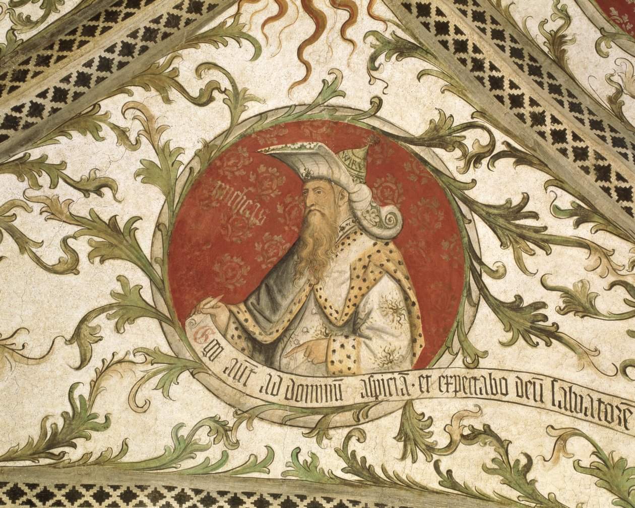 Prorok Micheáš, z Loggia d "Zvěstování, 1451 od Giusto dAllamagna