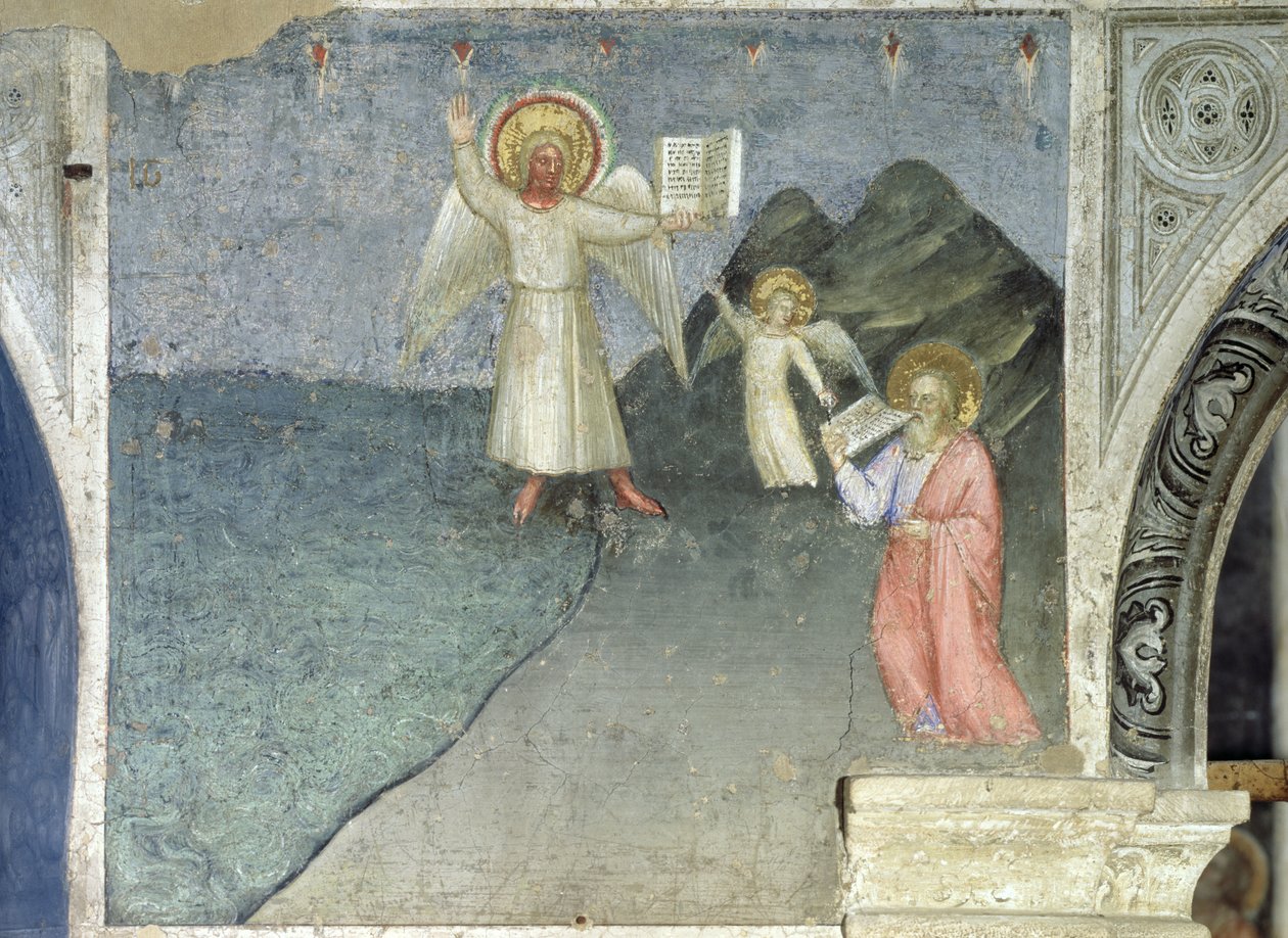 Svatý Jan jedl knihu, 1360-70 od Giusto di Giovanni de Menabuoi