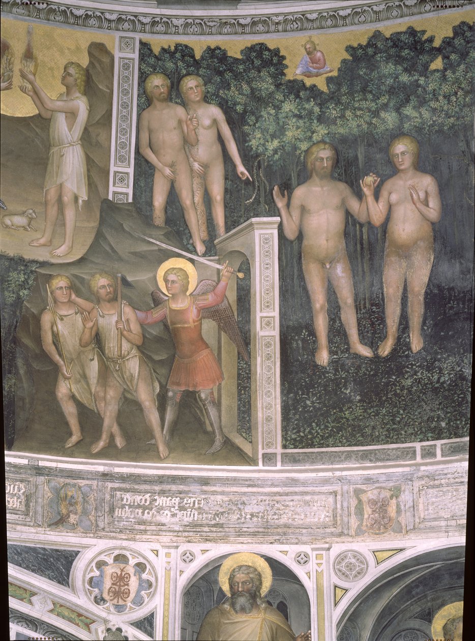 Prvotní hřích a vyhnání z ráje, 1360-70 od Giusto di Giovanni de Menabuoi