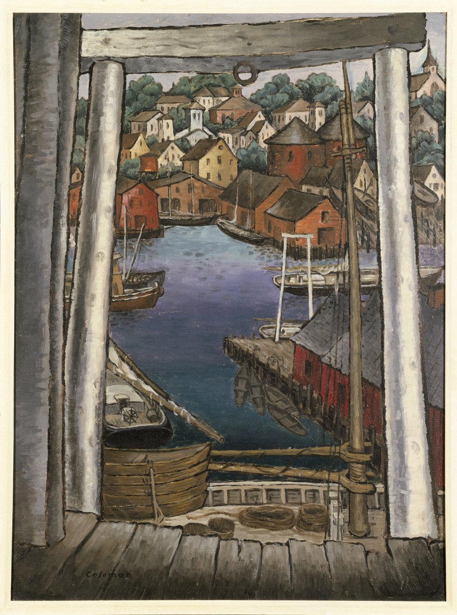Gloucester Harbour, kolem roku 1925 od Glenn O Coleman