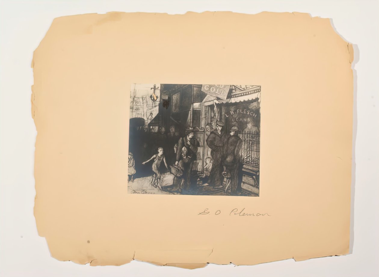 Scény ze života lidí, Portfolio Untitled, c. 1905-1906. od Glenn O Coleman