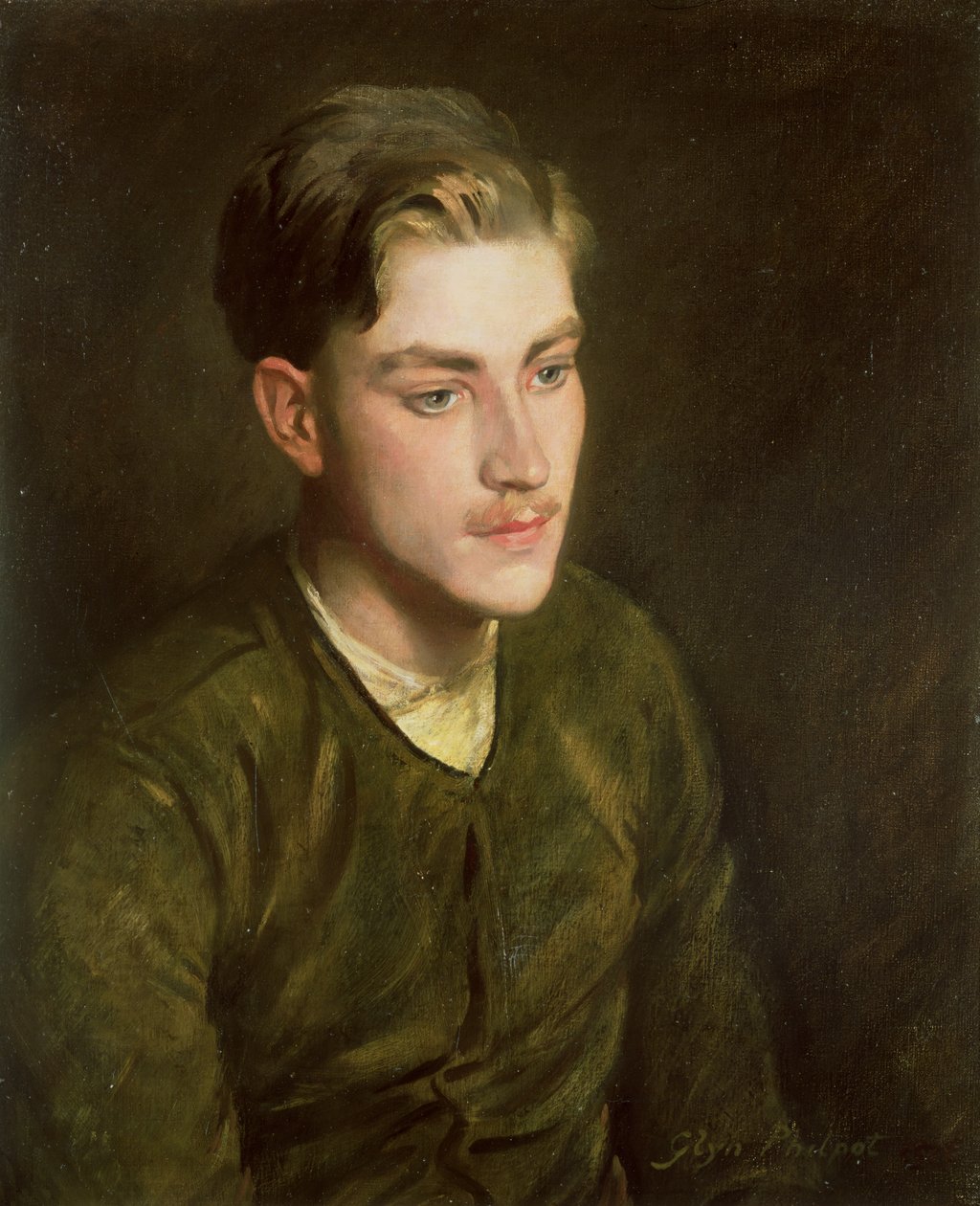 Muž v létající bundě, 1916 od Glyn Warren Philpot