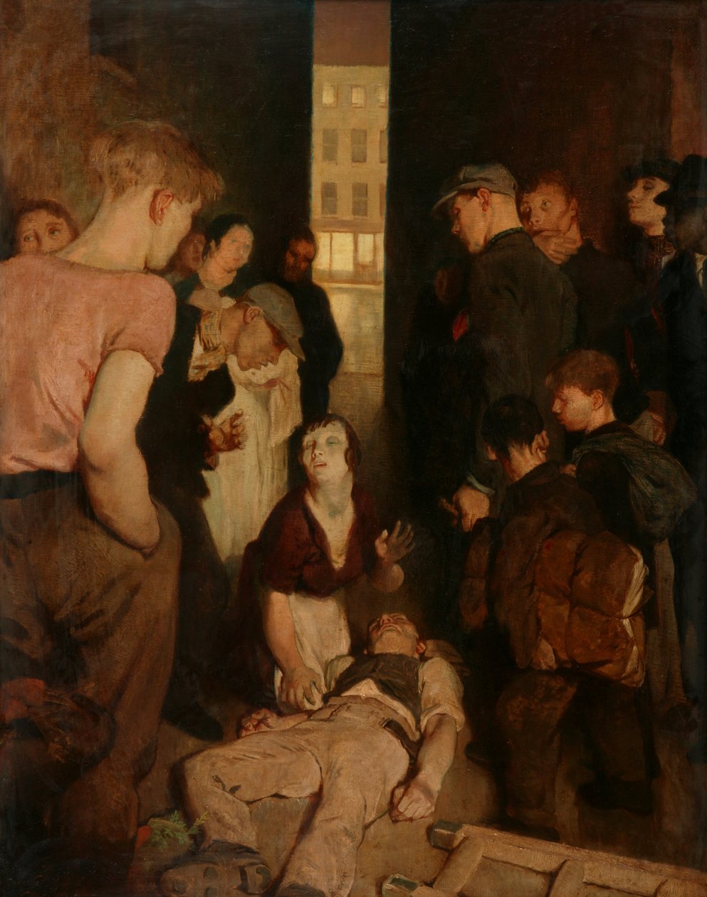 Pouliční nehoda od Glyn Warren Philpot