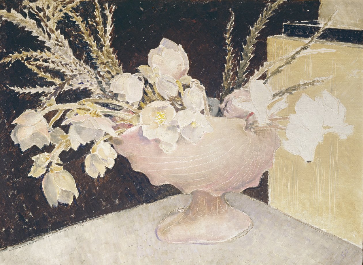 Cyclamen and Christmas Roses, 1934 od Glyn Warren Philpot