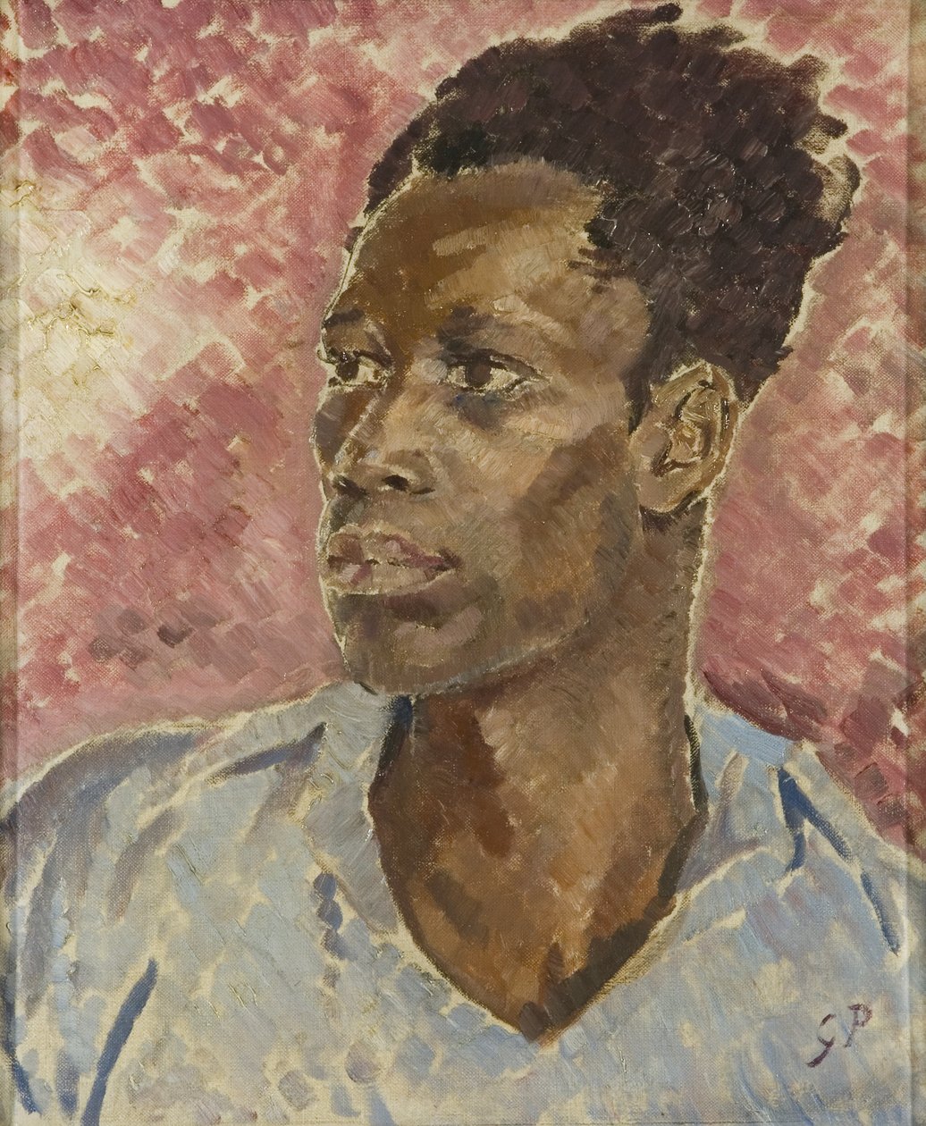 Hlava černého, kolem roku 1935 (olej na plátně) od Glyn Warren Philpot