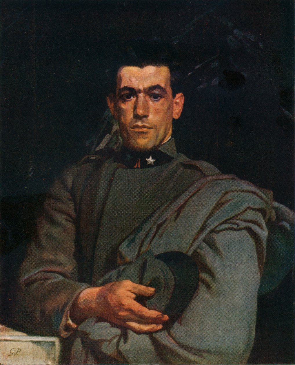 Italský voják, č. 2., c1918, 1924 od Glyn Warren Philpot
