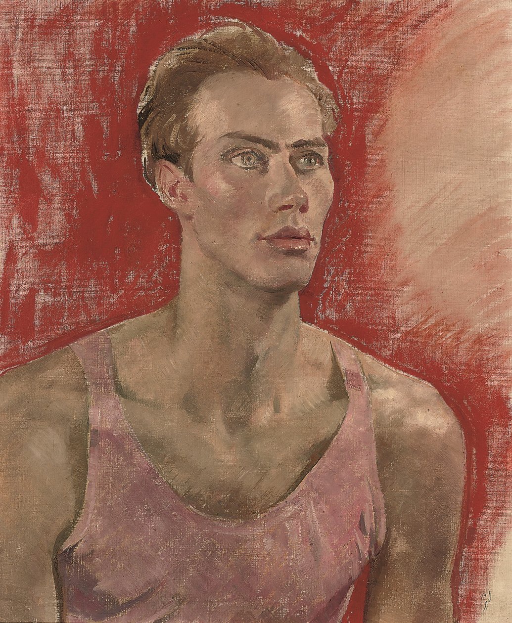Portrét mladého muže (olej na plátně) od Glyn Warren Philpot