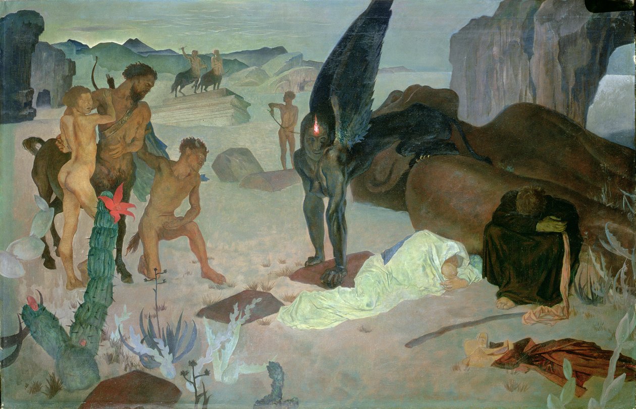 Odpočinek při útěku do Egypta, kolem roku 1922 od Glyn Warren Philpot