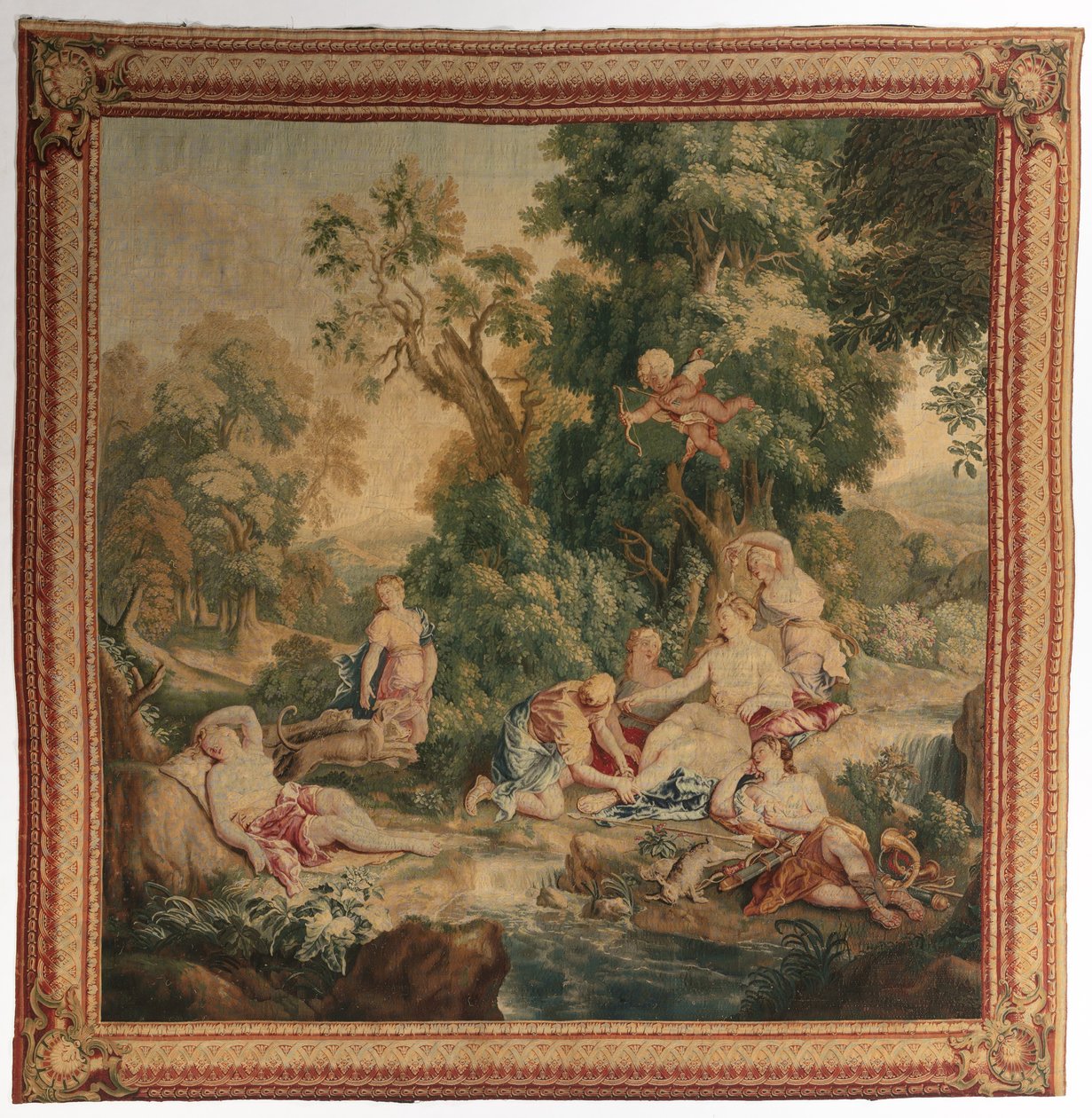 Dianin návrat z honičky ze souboru Ovidiových metamorfóz, 1704-1731. od Gobelins