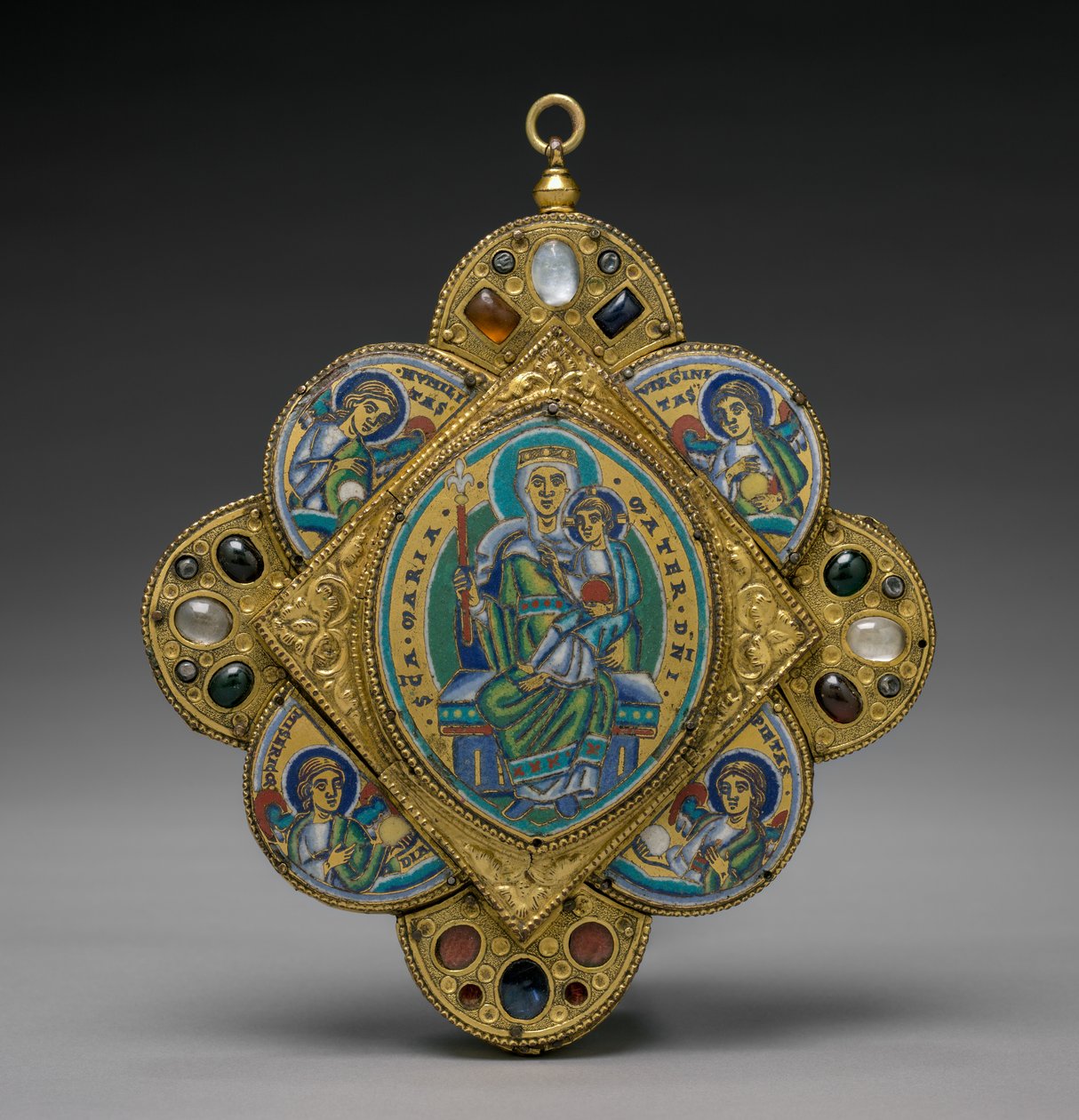Přívěsek s Pannou a dítětem, c. 1160-1170. od Godefroid de Huy