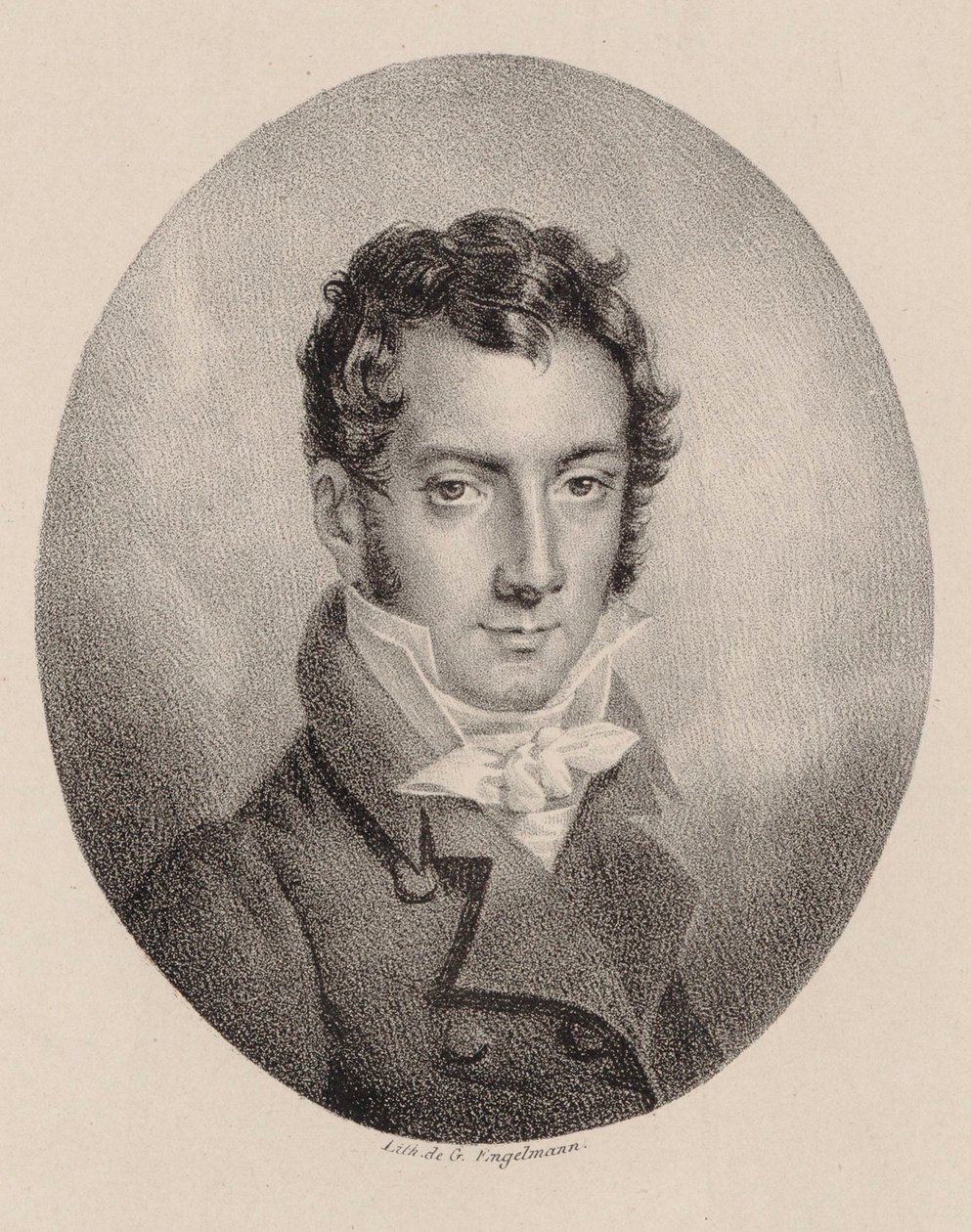 Portrét houslisty a skladatele Josefa Maysedera 1789-1863. od Godefroy Engelmann
