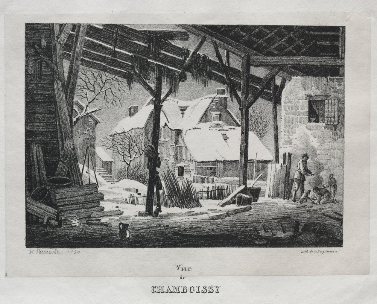 Pohled na Chamboissy od Godefroy Engelmann