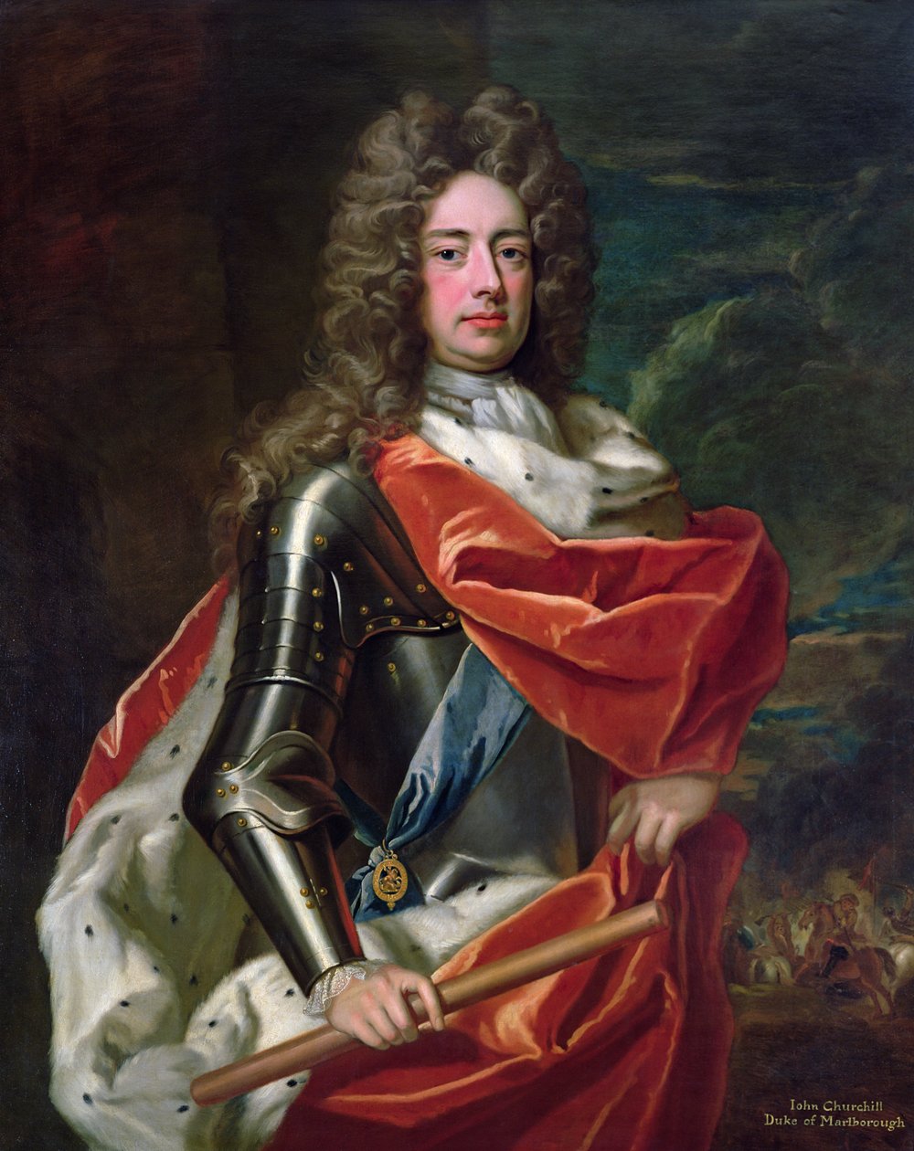 Portrét Johna Churchilla (1650-1722) 1. vévody z Marlborough od Godfrey Kneller