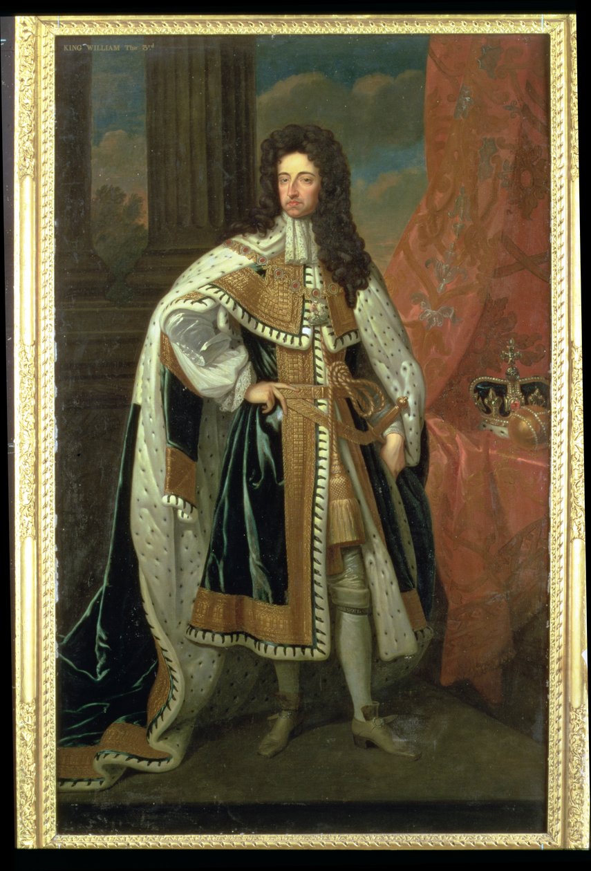 Portrét krále Viléma III. (1650-1702) od Godfrey Kneller