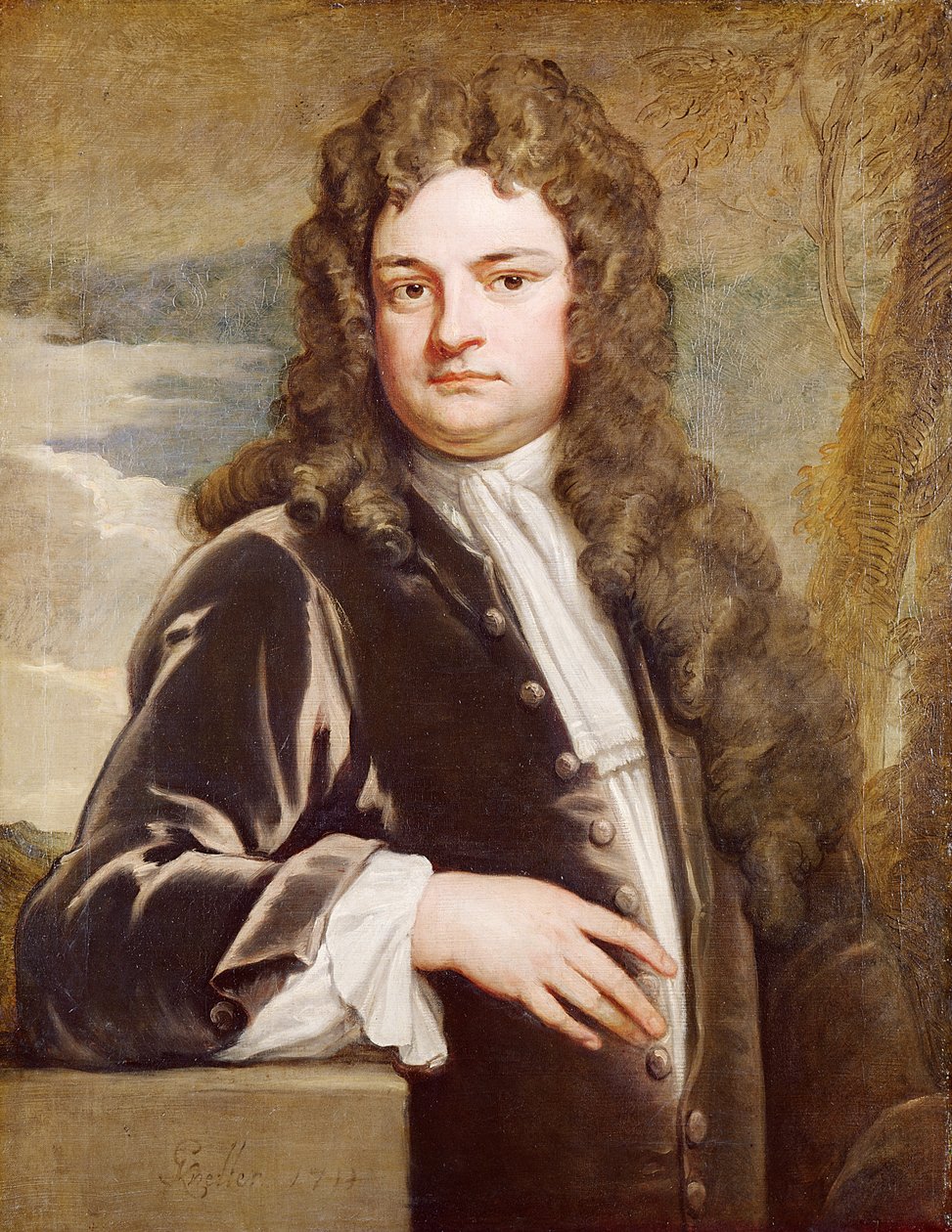 Portrét sira Richarda Steela (1672-1729) 1711 od Godfrey Kneller