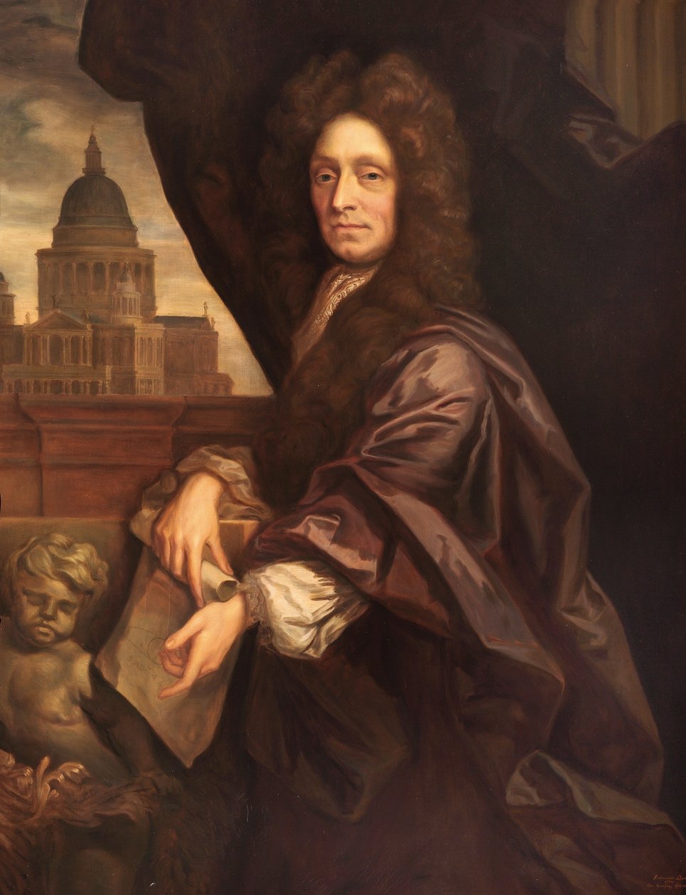 Sir Christopher Wren od Godfrey Kneller