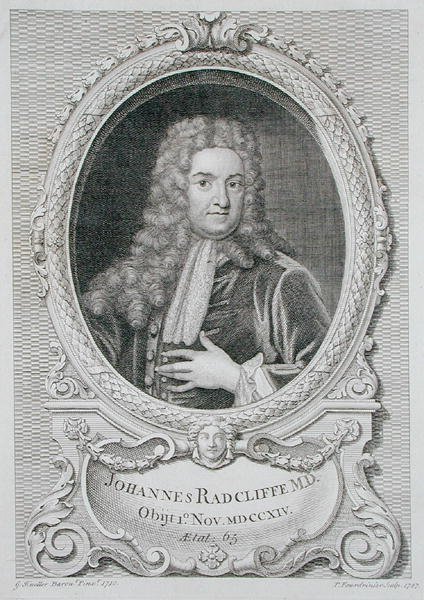 Portrét Johna Radcliffa (1650-1714) z 