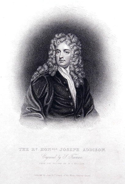 Rt Hon Joseph Addison (rytina) od Godfrey (after) Kneller