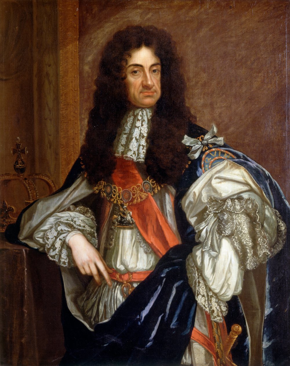 Karel II (olej na plátně) od Godfrey (studio of) Kneller