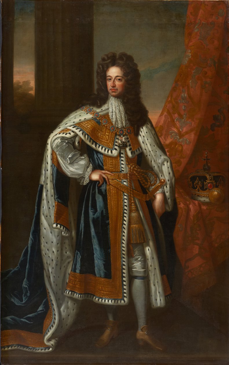 Státní portrét krále Viléma III. (olej na plátně) od Godfrey (studio of) Kneller