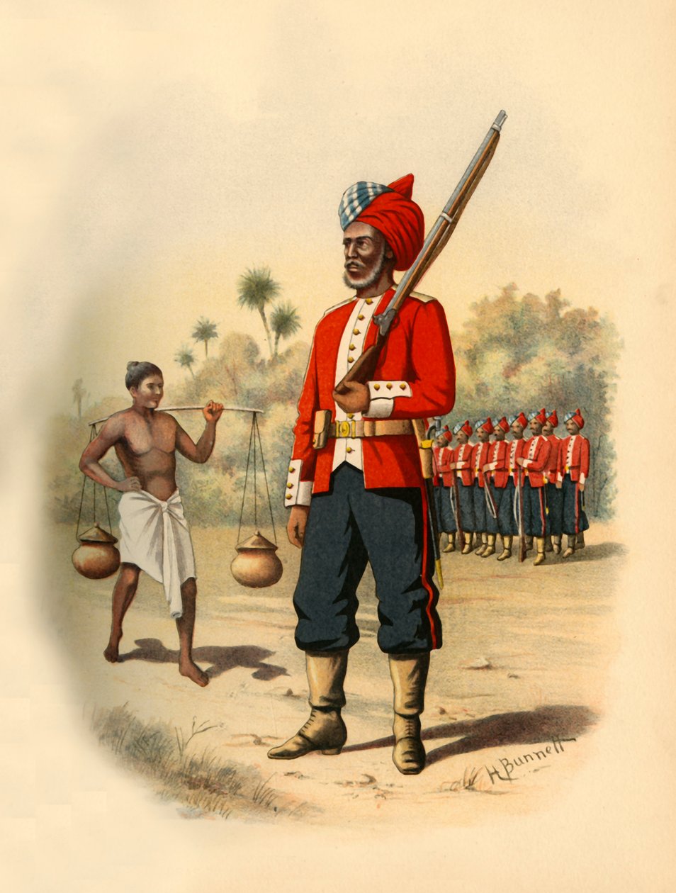 První Madras Pioneers, 1890. od Godfrey Douglas Giles