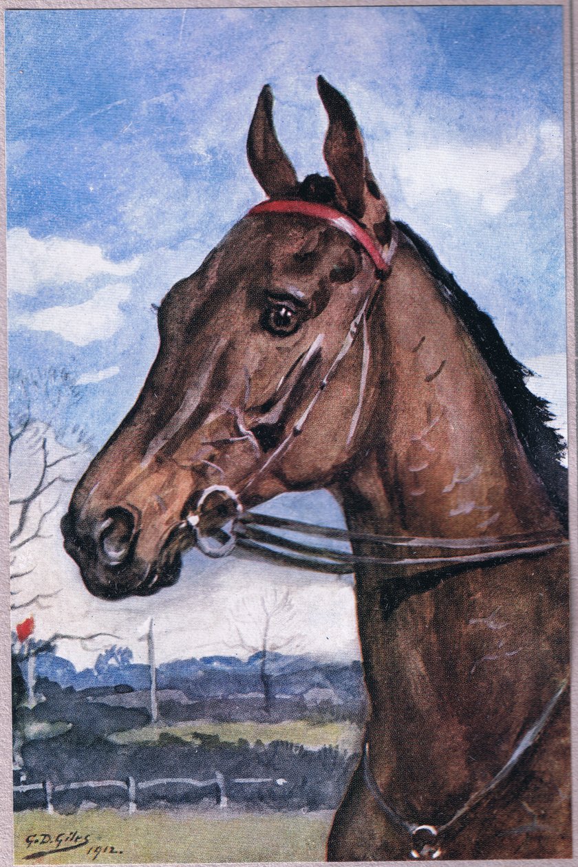 Jak jsme porazili favorita, z Básně Adama Lindsay Gordona vydané T. N. Foulisem, 1912 od Godfrey Douglas Giles