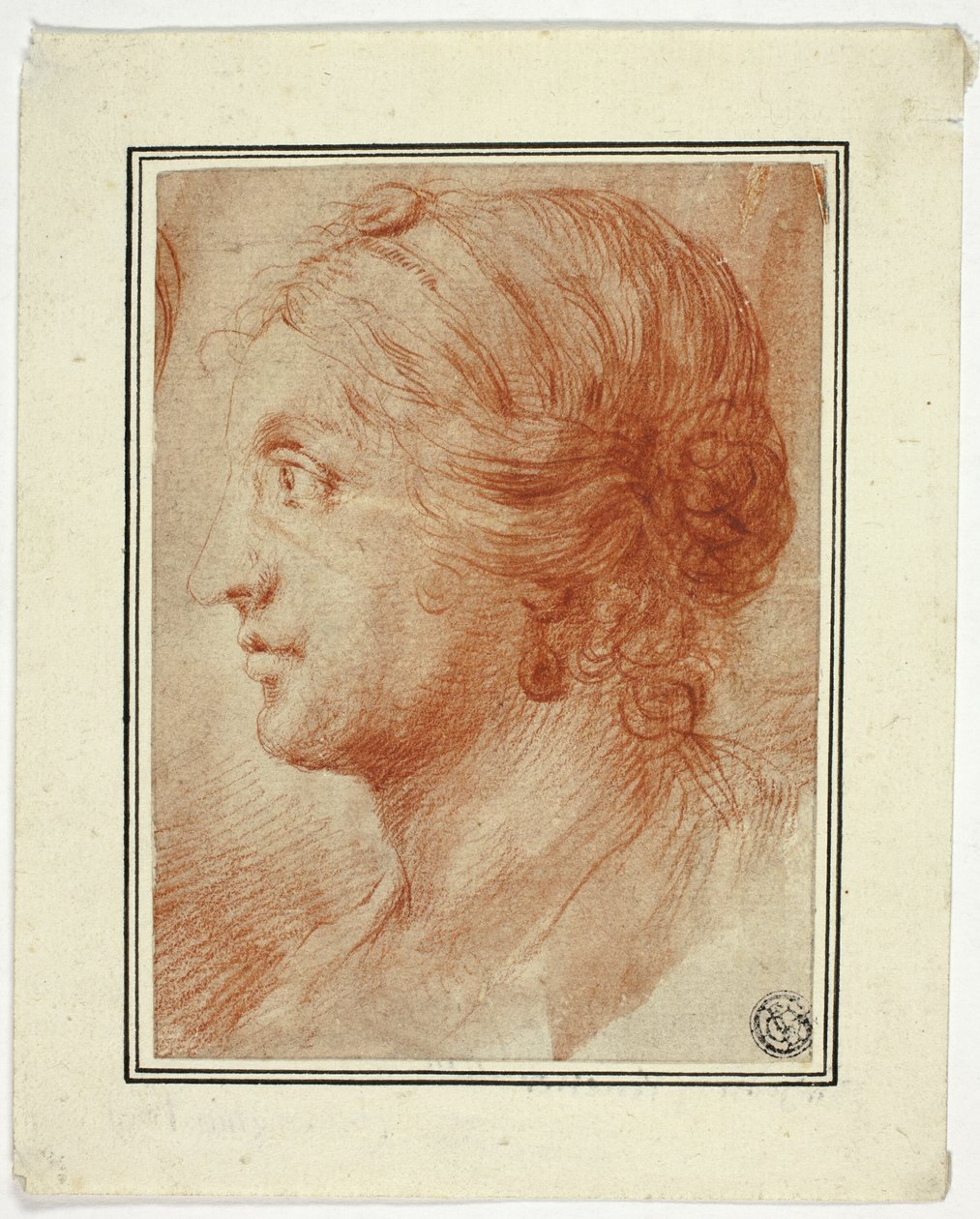 Busta ženy v profilu vlevo od Godfrey Kneller