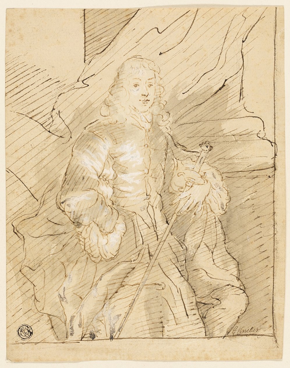 Hrabě z Mountrathu od Godfrey Kneller