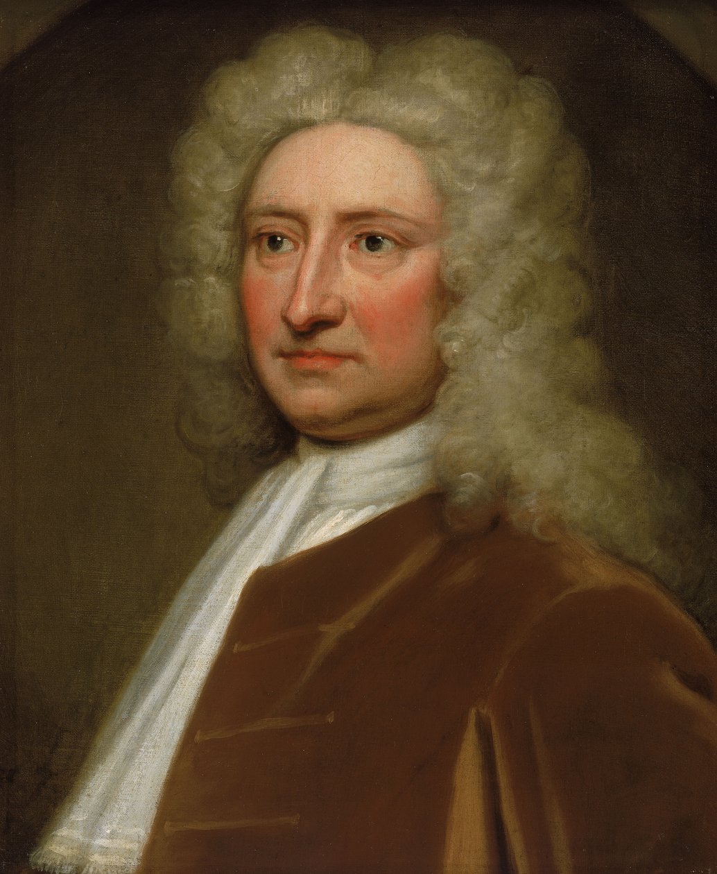 Edmond Halley, královský astronom (1656-1746), asi 1721 (olejomalba) od Godfrey Kneller