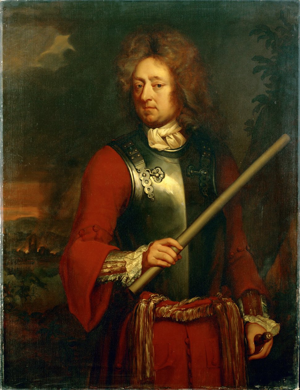 John Churchill, vévoda z Marlborough, velitel ve válce o španělské dědictví, vítězství nad francouzskými vojsky v Blenheimu ... od Godfrey Kneller