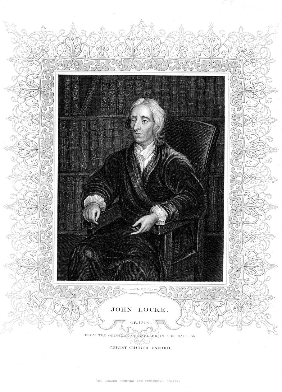 John Locke, anglický filozof, c1680-1704 od Godfrey Kneller