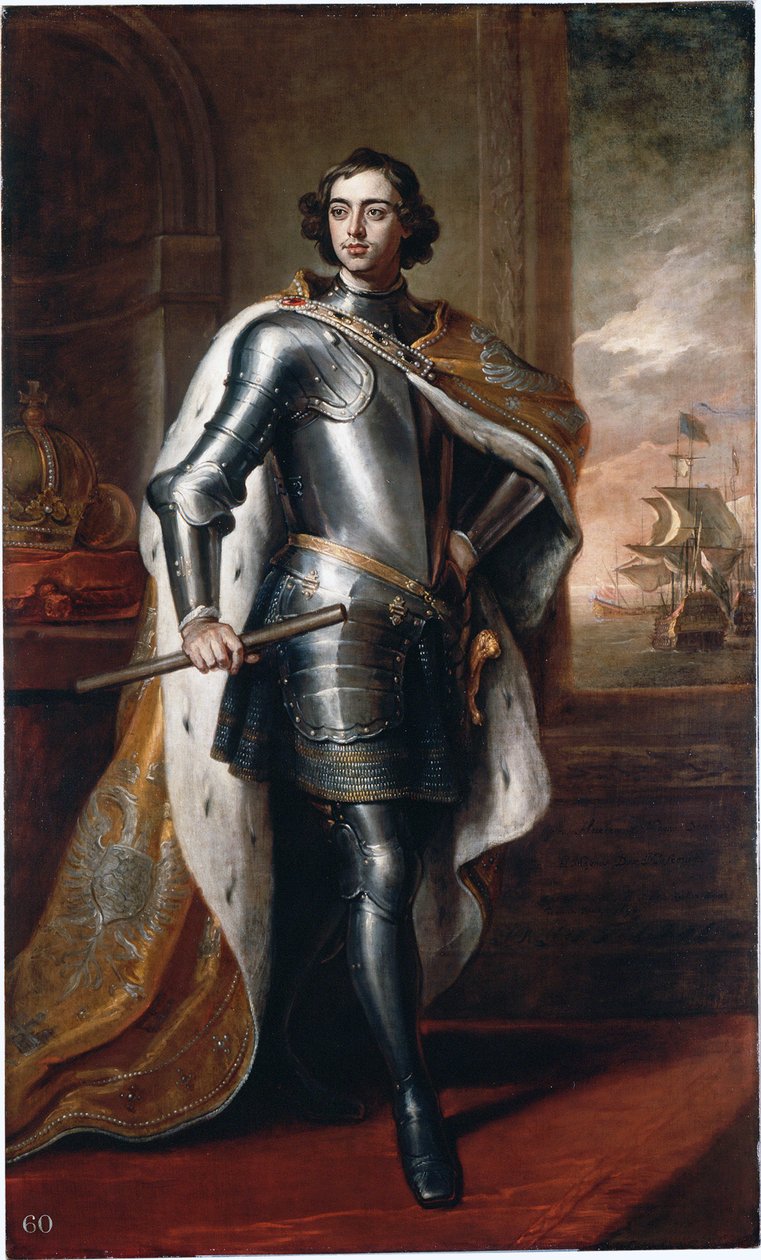 Portrét Petra I. Velikého (Petr I. z Ruska od Godfrey Kneller