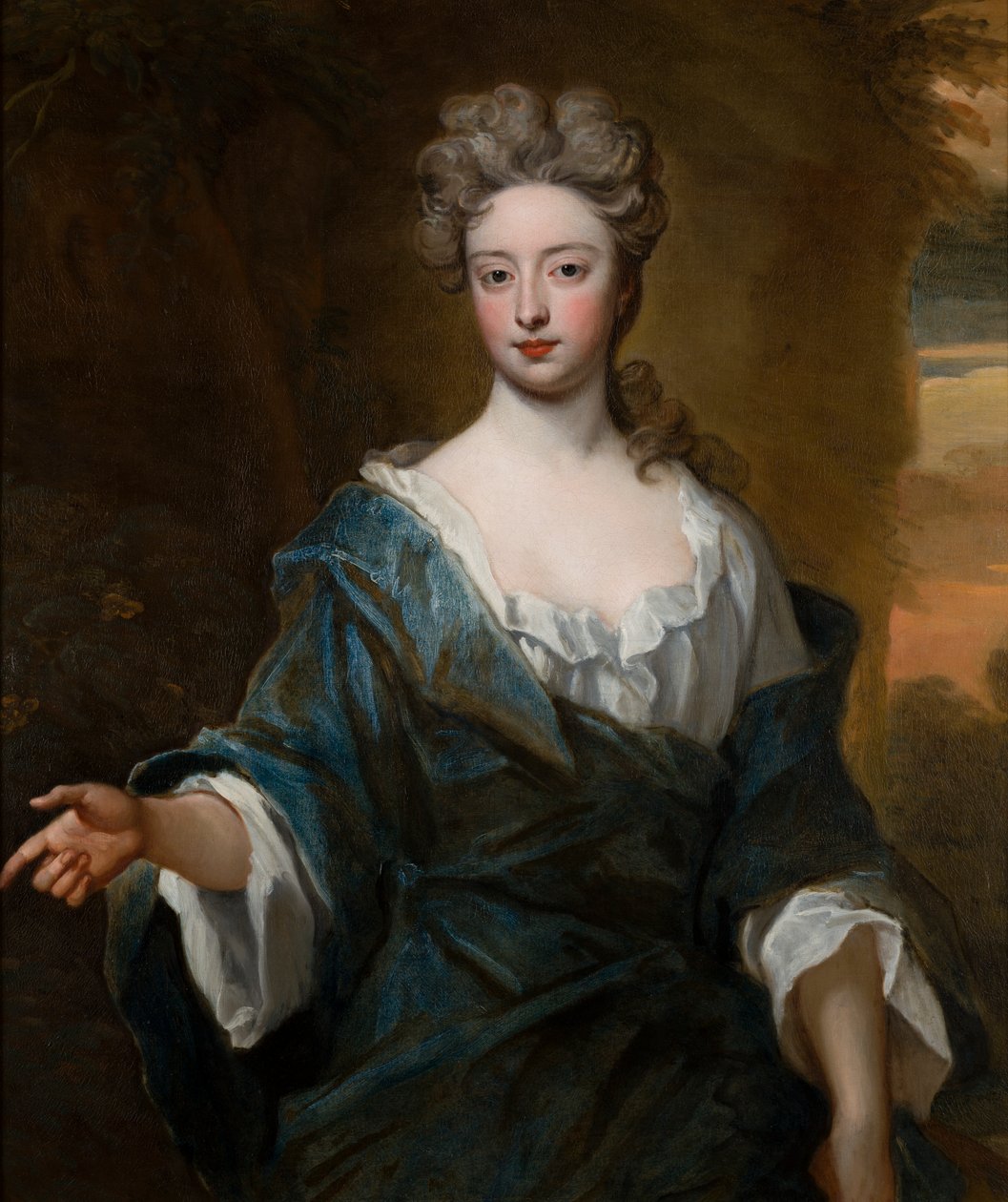 Portrét Charlotte Myddletonové (1679-1731), hraběnky z Warwicku, kolem 1690-1723 (olej na plátně) od Godfrey Kneller