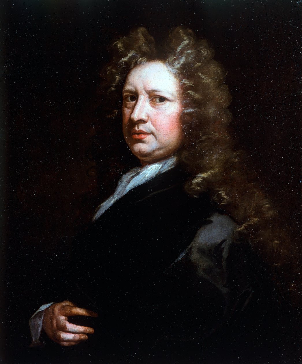 Portrét Thomas Betterton (1635-1710), herec, obraz Godfrey Kneller (1646-1723), olej na plátně od Godfrey Kneller