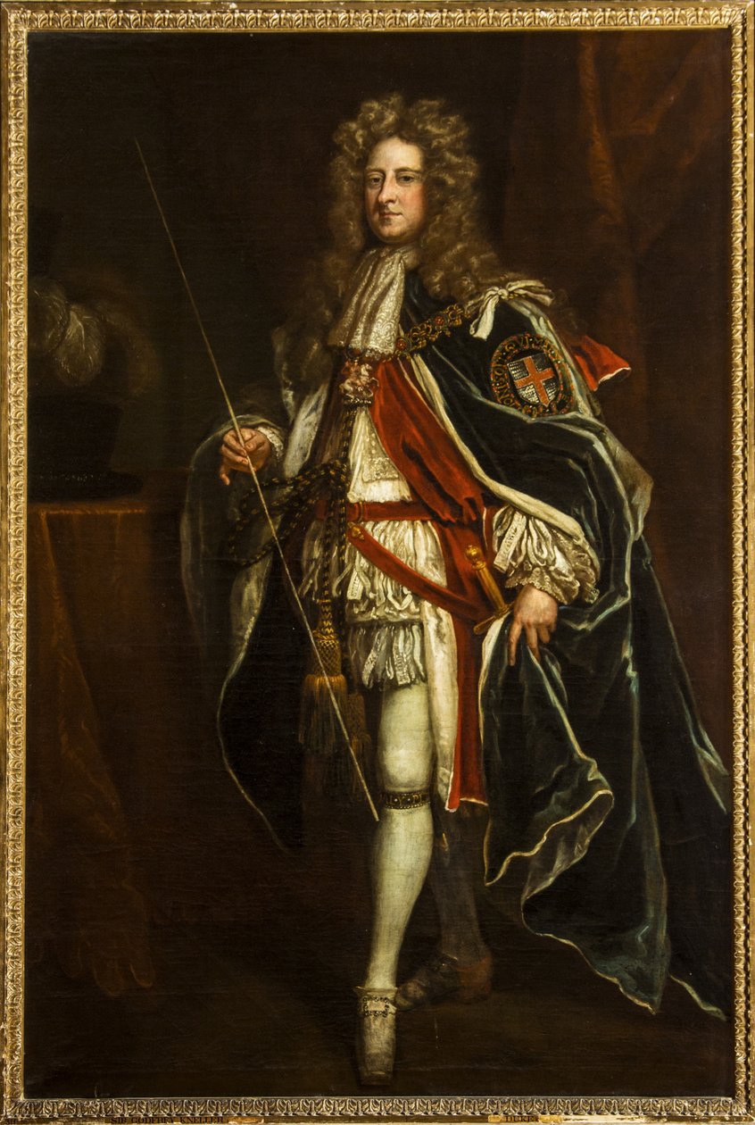 Portrét Williama Cavendishe, 4. hraběte a 1. vévody z Devonshire, cca 1690-1710 (olej na plátně) od Godfrey Kneller