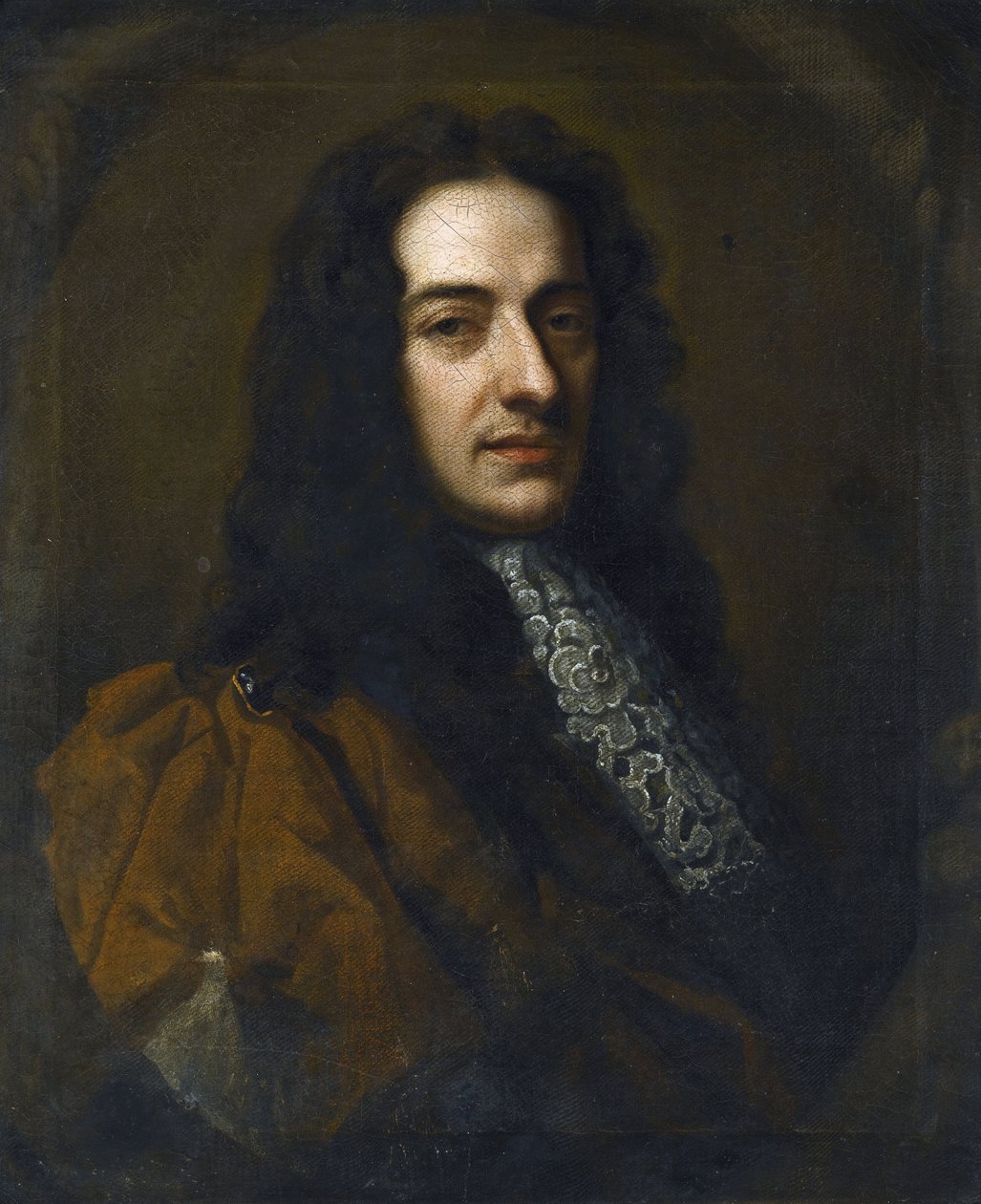 Portrét houslisty a skladatele Nicoly Matteise (Matheis, vers. 1670-1698) par Kneller, Sir Gotfrey (1646-1723). Olej na plátně, rozměr: 76x65 od Godfrey Kneller